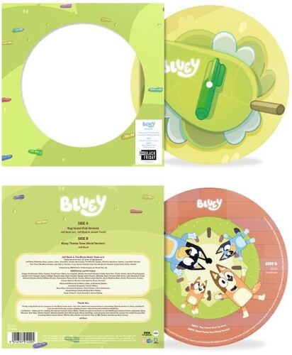 bluey Rug Island / Bluey Theme Tune 7 inch sleeve with a picture disc