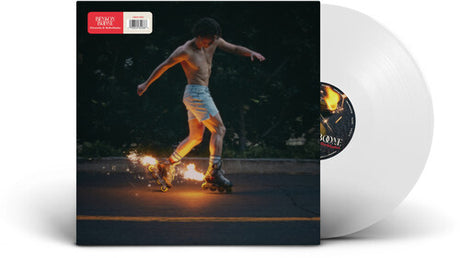 Benson Boone - Fireworks & Rollerblades  album cover with a clear vinyl record