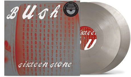 Bush - Sixteen Stone album cover and 2LP silver vinyl. 
