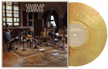 Charles Wesley Goodwin live from echo mountain album cover with a gold vinyl record