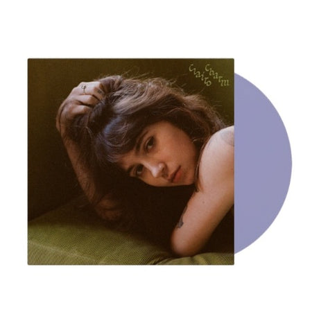 Clairo - Charm album cover and purple vinyl. 