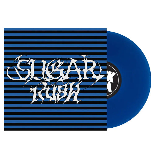 Clutter - Sugar Rush album cover and blue vinyl. 