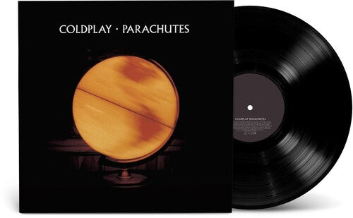 coldplay parachutes album cover with black vinyl record