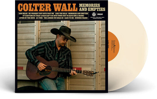 Colter Wall - Memories and Empties album cover and bone vinyl