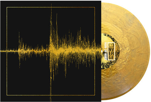 converge - Hum Of Hurt album cover and gold vinyl. 