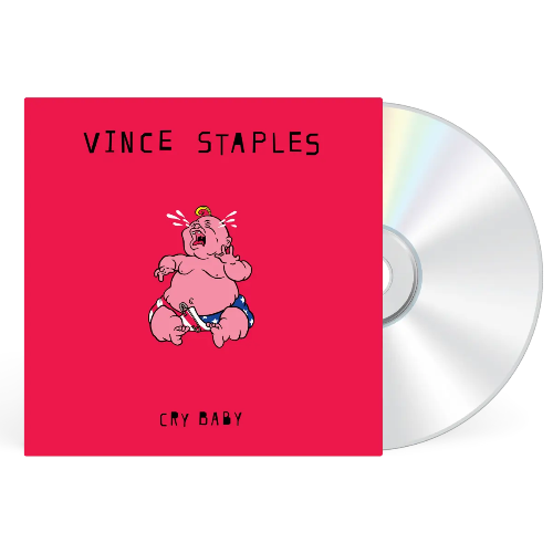Vince Staples - Cry Baby album cover and CD. 