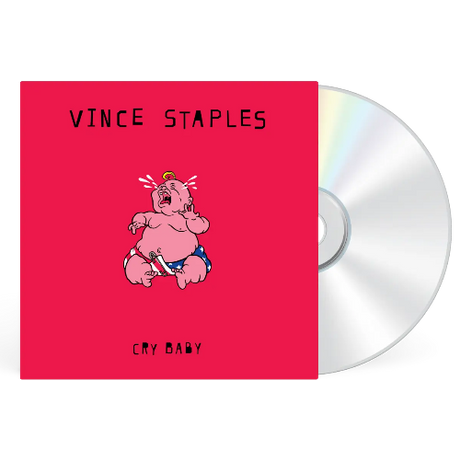 Vince Staples - Cry Baby album cover and CD. 