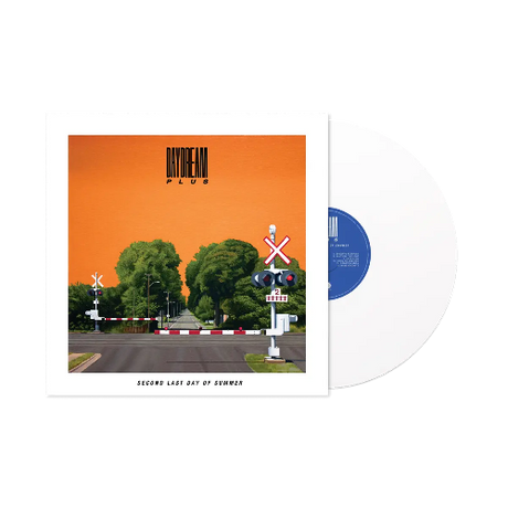 Daydream Plus - Second Last Day of Summer album cover and white vinyl. 