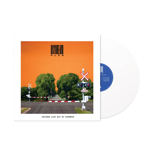 Daydream Plus - Second Last Day of Summer album cover and white vinyl. 