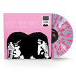 Death From Above 1979 - You're a Woman, I'm A Machine album cover and clear w/ pink splatter vinyl. 