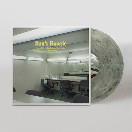 Destroyer - Dan's Boogie album cover and black swirl/clear vinyl. 