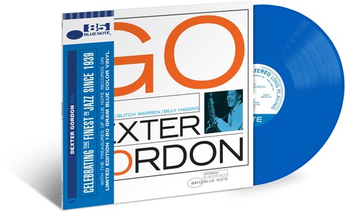 Dexter Gordon - Go! album cover and blue vinyl. 