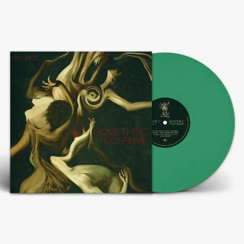 Die Spitz - Something To Consume album cover and green vinyl. 