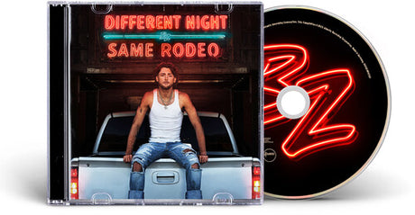 Bailey Zimmerman - Different Night Same Rodeo album cover with picture CD