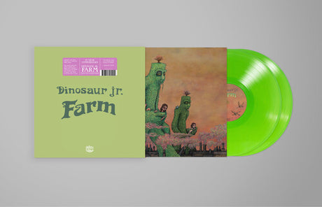 Dinosaur Jr. - Farm album cover and green vinyl. 