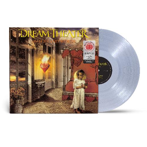 Dream Theater - Images & Words album cover and clear vinyl. 