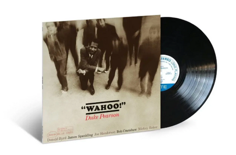 Duke Pearson - Wahoo! album cover and black vinyl. 