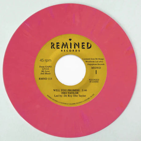 Ebo Taylor - Will You Promise  Maye Omama 7" pink vinyl