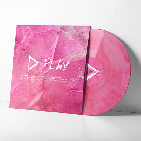 Ed Sheeran - Play album cover and pink marble vinyl. 