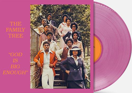 The Family Tree - God Is Big Enough album cover and pink vinyl. 