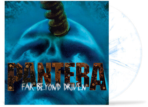 Pantera - Far Beyond Driven album cover with a white and blue vinyl record