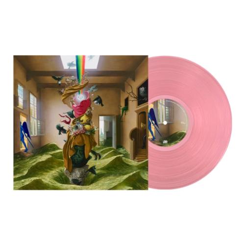 Foster the People - Paradise State of Mind album cover and pink vinyl. 