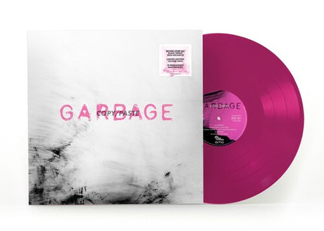 garbage copy/paste album cover with a purple vinyl record