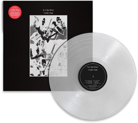 Gentle Giant - In a Glass House album cover and clear vinyl