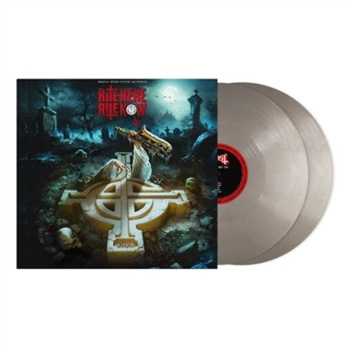 Ghost - Rite Here Rite Now album cover and 2LP silver vinyl. 