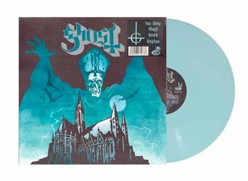 Ghost - Opus Eponymous album cover and blue vinyl