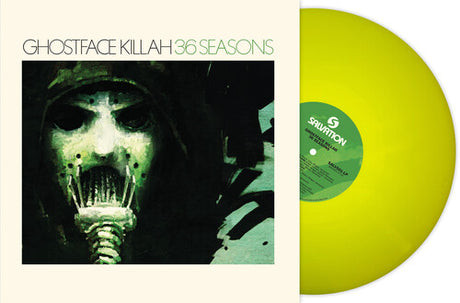 Ghostface Killah - 36 Seasons album cover with a green vinyl record 