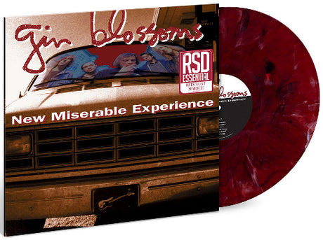 Gin Blossoms - New Miserable Experience album cover and red marble vinyl. 