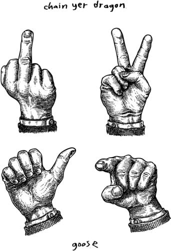 Goose - Chain Yer Dragon album cover. 