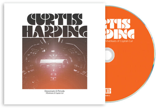 Curtis Harding - Departures & Arrivals: Adventures of Captain Curt album cover with an orange CD