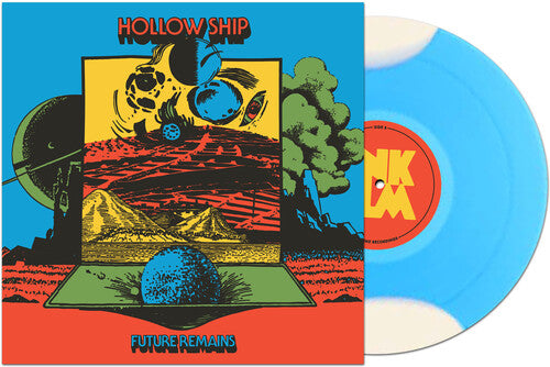 Hollow Ship - Future Remains album cover and white/blue vinyl. 