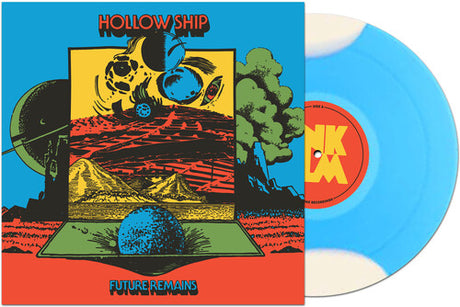 Hollow Ship - Future Remains album cover and white/blue vinyl. 