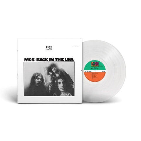MC5 - Back in The USA album cover and ROCKTOBER clear vinyl. 