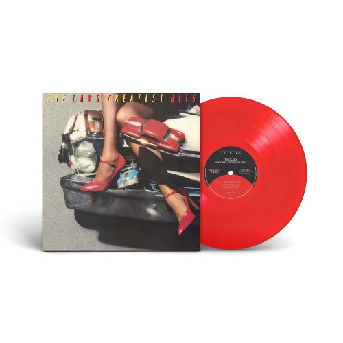 The Cars - Greatest Hits album cover and ROCKTOBER  Translucent Ruby Red Vinyl.