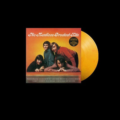The Monkees - Greatest Hits album cover and ROCKTOBER yellow vinyl. 