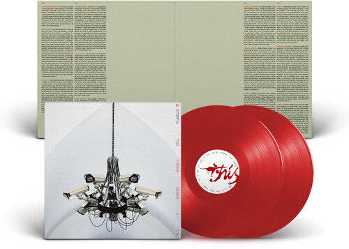 Interpol - This Mirror Weighs a Ton album cover and 2LP red vinyl