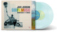 Jack Johnson - SURFILMUSIC album cover and 2LP Clear blue vinyl