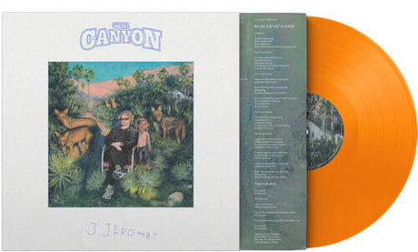 Jjerome87 - The Canyon album cover and orange vinyl 
