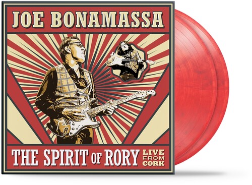 Joe Bonamassa - The Spirit of Rory Live From Cork album cover and 2LP red vinyl