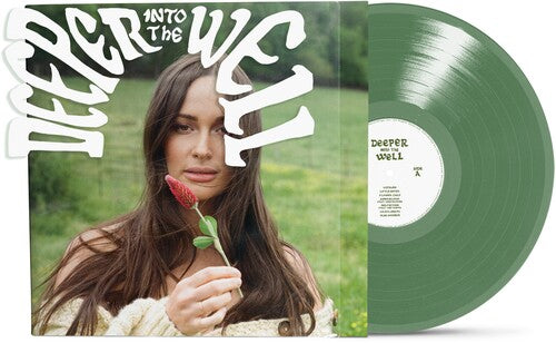 kacey musgraves deeper into the well album cover with a green vinyl record