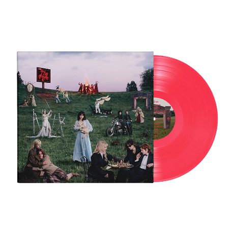 Last Dinner Party - From The Pyre album cover and pink vinyl. 