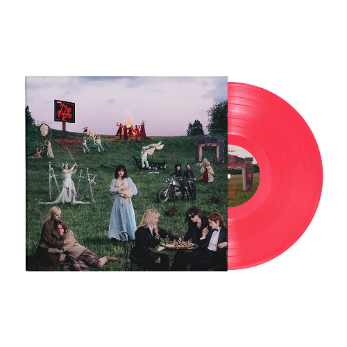 Last Dinner Party - From The Pyre album cover and pink vinyl. 