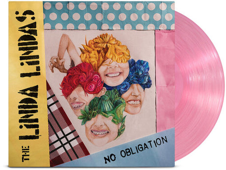 Linda Lindas - No Obligation album cover and pink vinyl. 