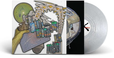 Lip Critic - Theft World album cover and silver vinyl
