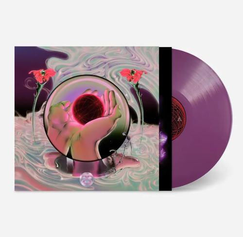 Magdalena Bay - Mercurial World album cover and purple vinyl. 