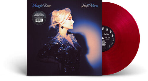 Maggie Rose - Half Moon album cover and red vinyl 